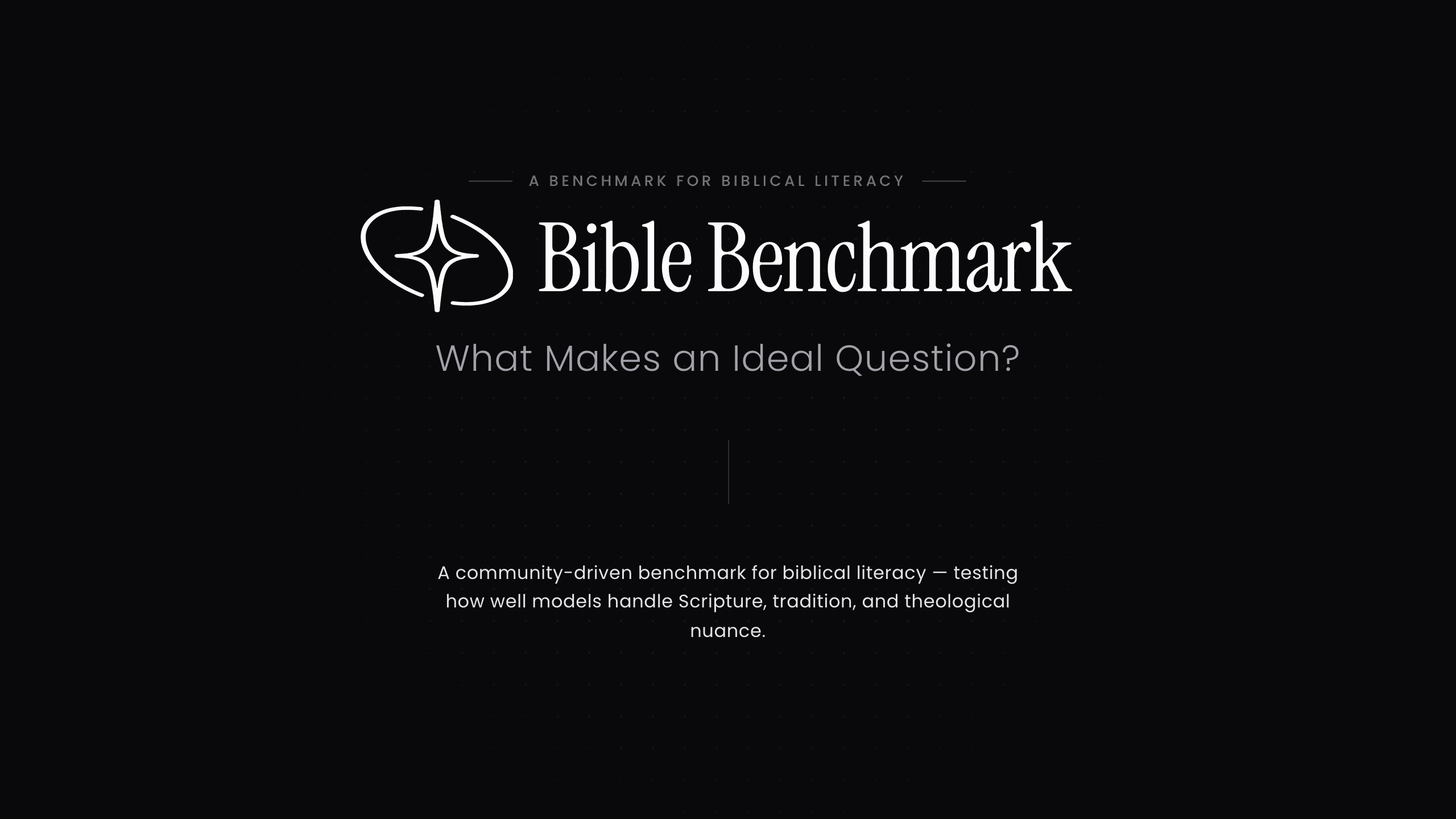 What makes an ideal question — slide 1 of 9