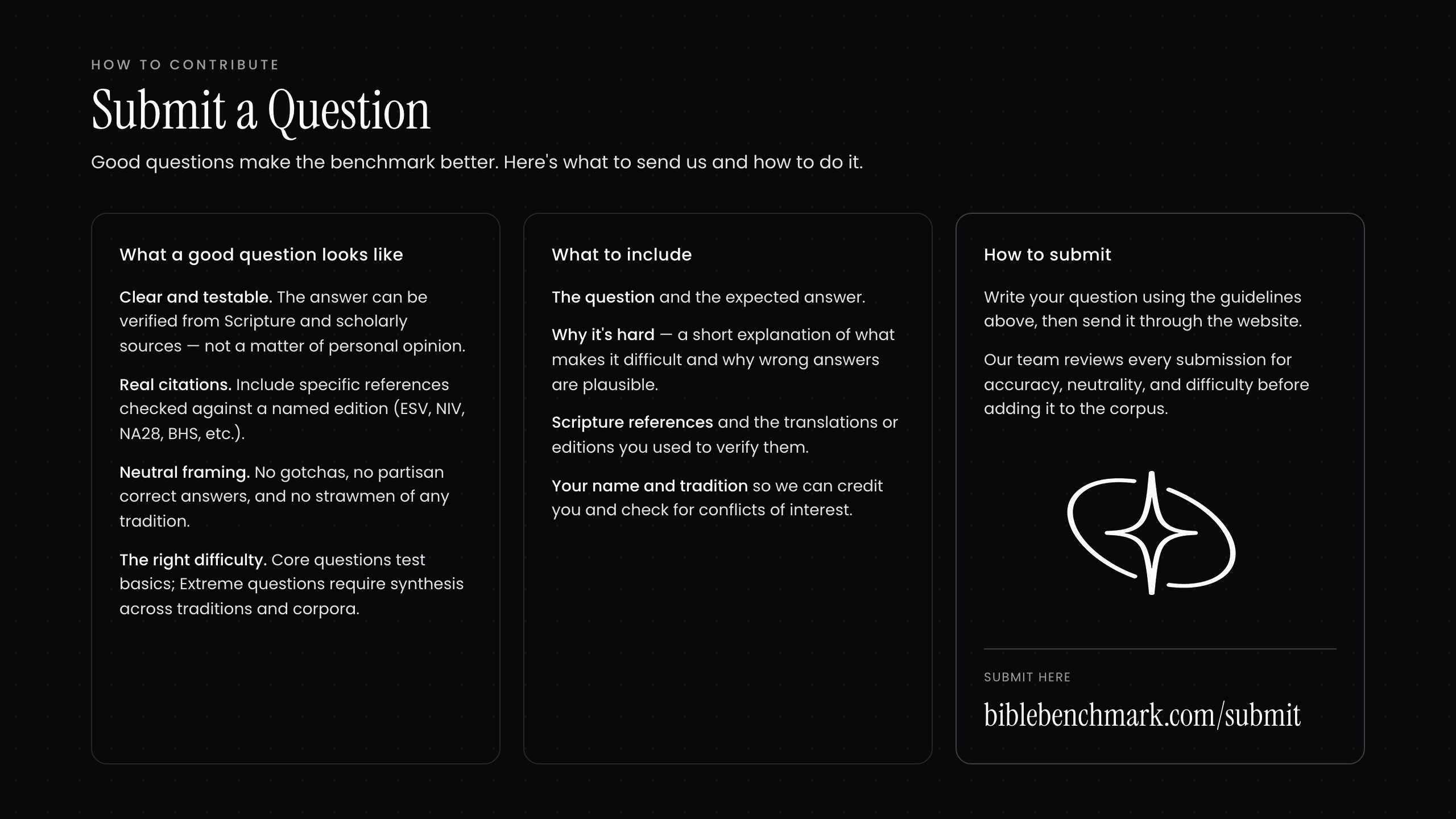 What makes an ideal question — slide 9 of 9